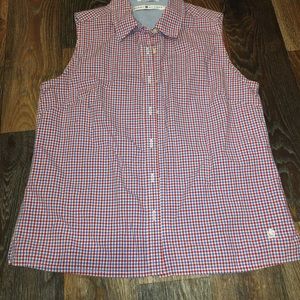 Tommy Hilfiger sleeveless button up